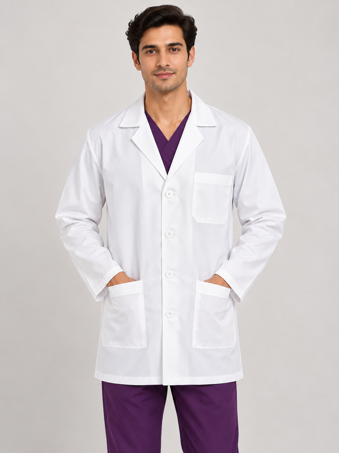 Nova Men’s Lab Coat Apron – Full Sleeve & Short Length