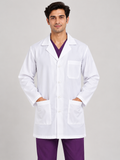 Prestige Men’s Lab Coat Apron – Full Professional Medical Coat